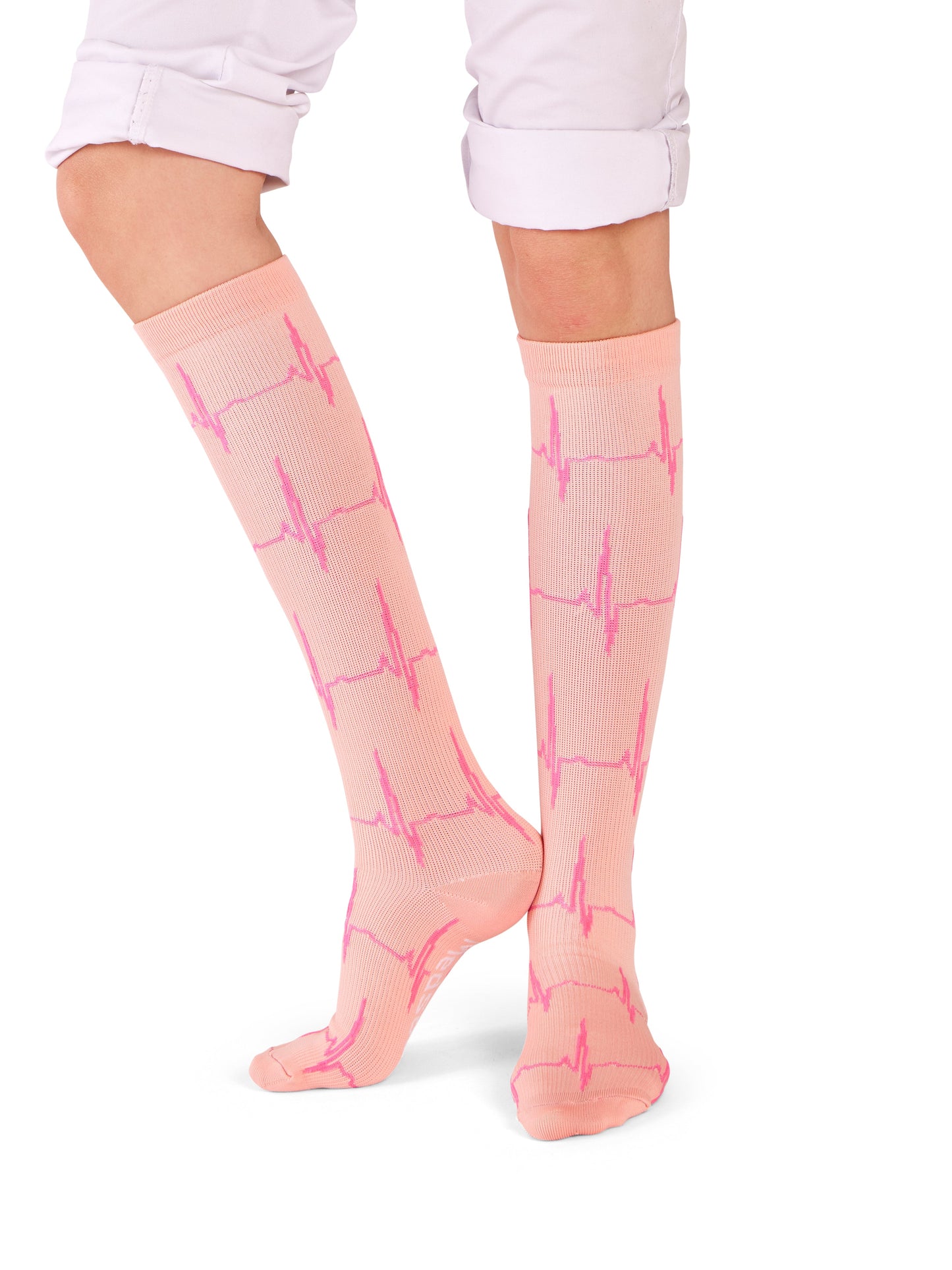 Keskmise kompressiooniga sokid PINK PULSE