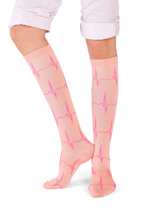 Keskmise kompressiooniga sokid PINK PULSE