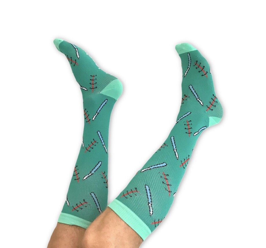Keskmise kompressiooniga sokid SURGICAL MINT