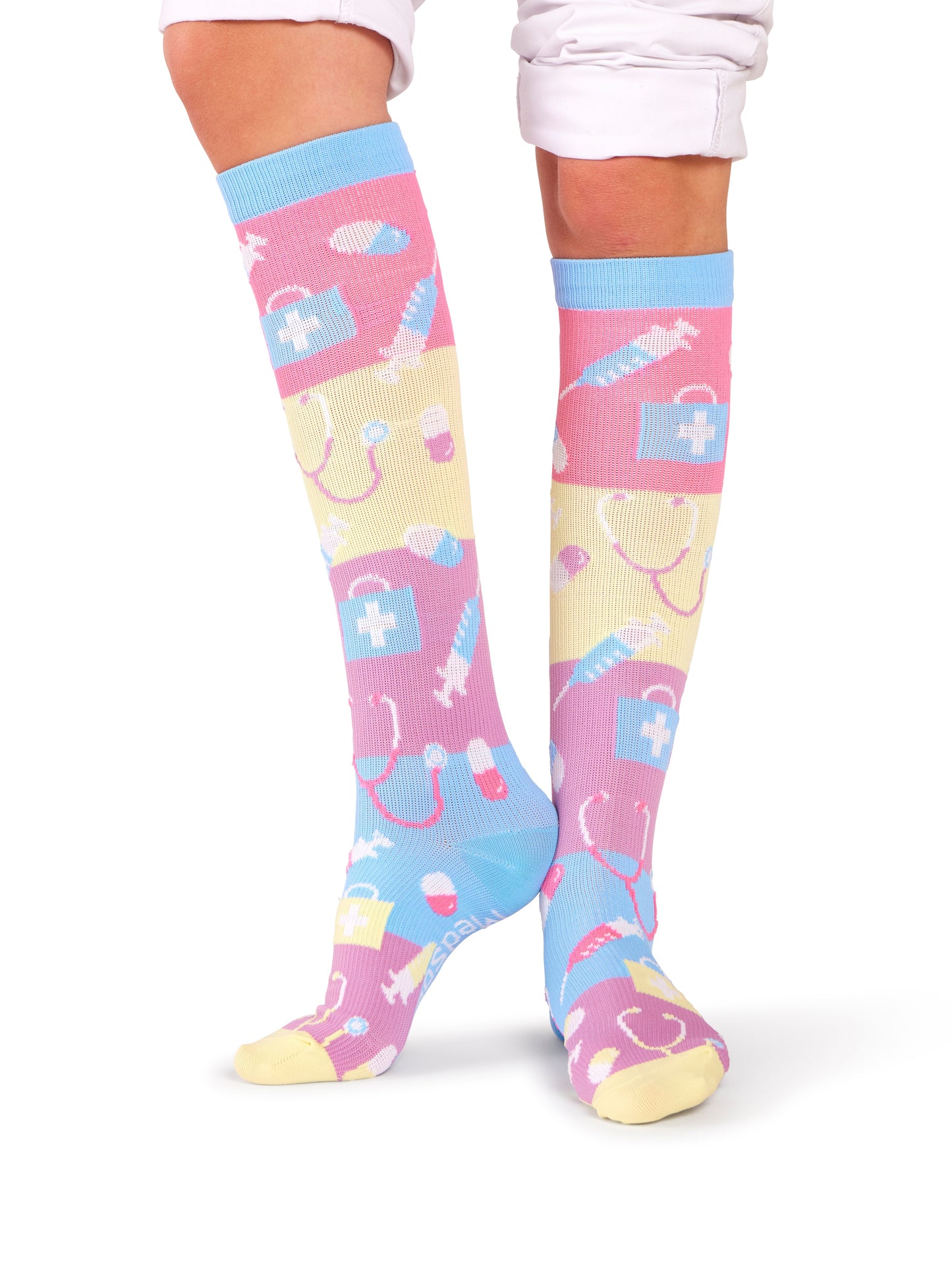 Keskmise kompressiooniga sokid PASTEL CARE
